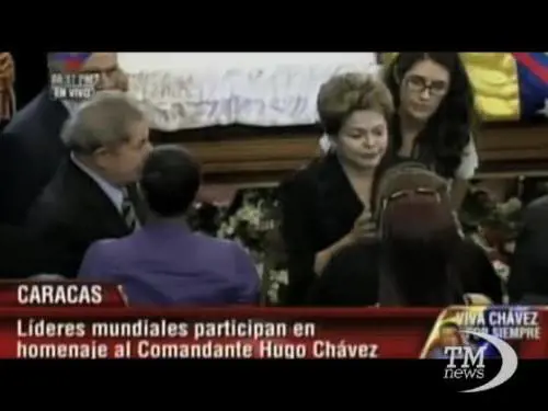 I leader sudamericani ai funerali di Chavez