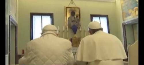 Francesco e Benedetto XVI si incontrano
