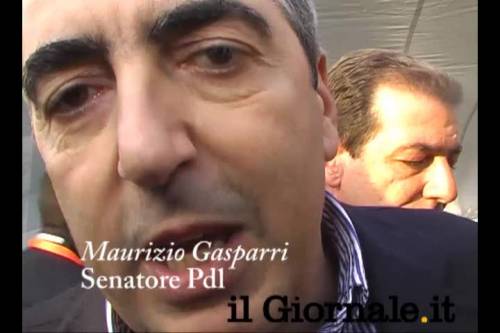 Pdl in piazza, intervista a Gasparri