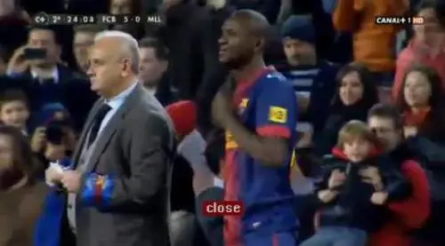 Il commuovente ritorno in campo di Abidal