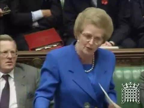 La Thatcher e il suo "No! No! No!" all'Europa