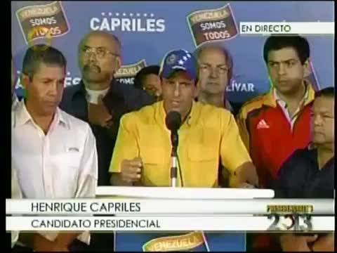 Capriles contesta i risultati