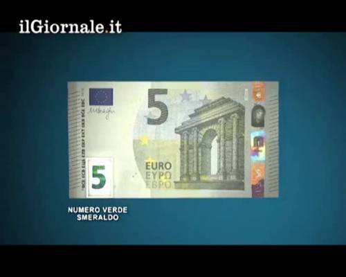 Entra in circolazione la nuova banconota da 5 euro