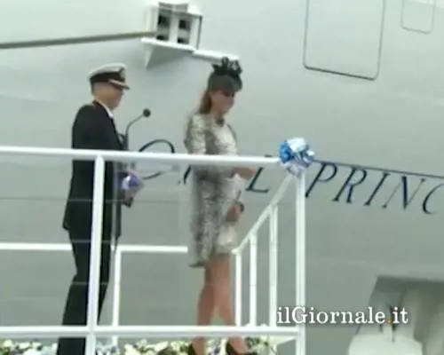 Kate inaugura una nave italiana