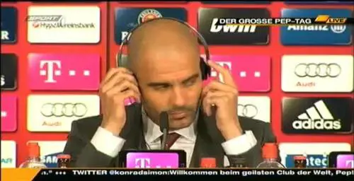 Le prime parole in tedesco di Guardiola