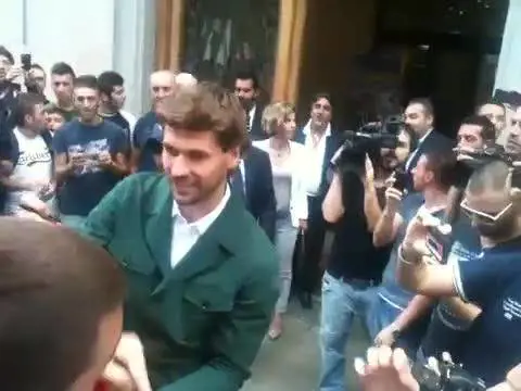 Grande benvenuto dei tifosi juventini