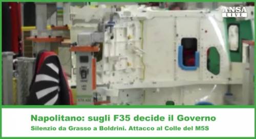 F35, Napolitano: "Decida il governo"