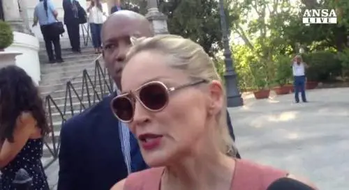 Sharon Stone e Scamarcio a Roma per Avati