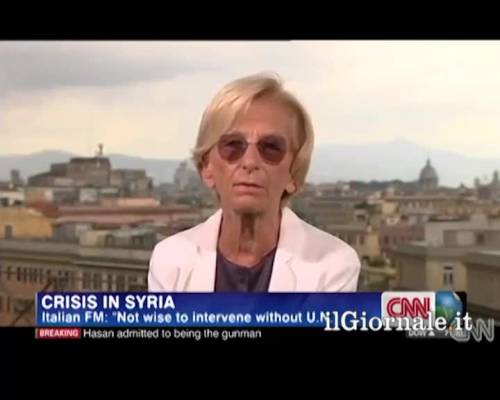 Siria, intervista alla Bonino della CNN