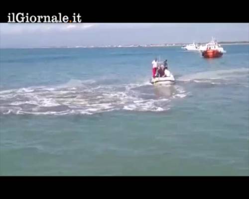 Geyser in mare a Fiumicino