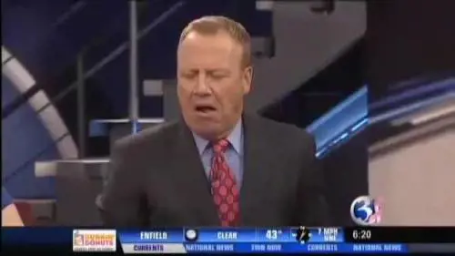 Meteorologo ingoia in diretta il vomito del gatto