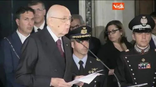 Napolitano: "Gli italiani hanno bisogno di stabilità"