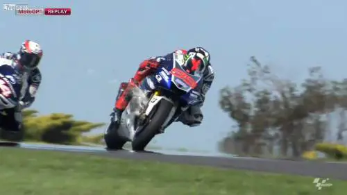 Gabbiano intrappolato nella moto di Lorenzo
