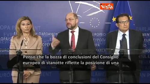 Immigrati, Schulz: "Non condivido la posizione dell'Ue"