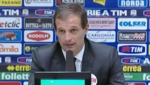 Allegri: "Errori da evitare"