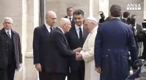 La prima visita di papa Francesco al Quirinale 