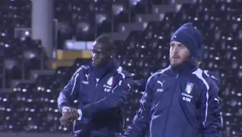 L'Italia si allena per la partita contro la Nigeria