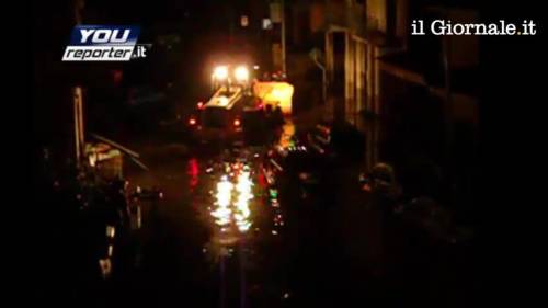 Le strade di Olbia sommerse dell'alluvione