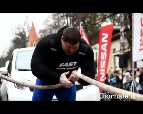Traina 12 auto, è record
