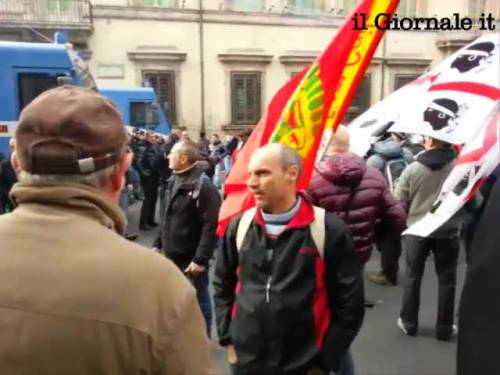 Roma paralizzata da Fiom e studenti