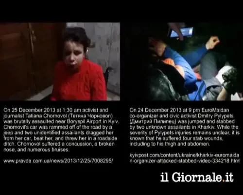 Kiev, giornalisti pestati