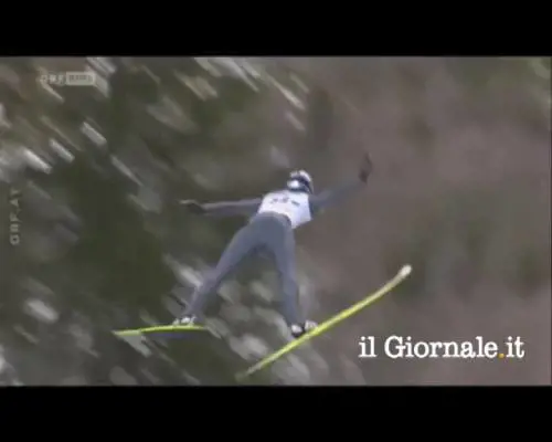 Salto dal trampolino con brivido