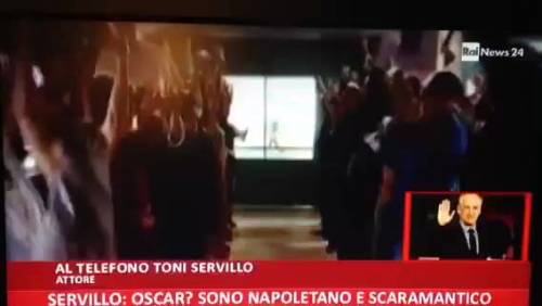 Toni Servillo insulta la giornalista di Rai News24