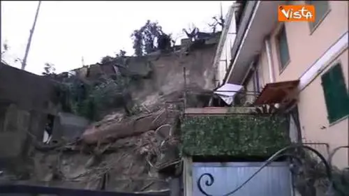 Maltempo, a Sanremo frana sulle case 