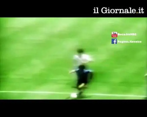 Maradona, il gol del secolo da una prospettiva inedita