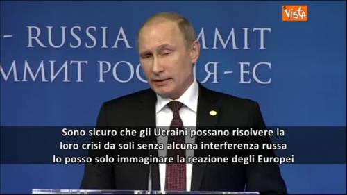 Putin all'Ue: "Pensate se fossimo intervenuti in Grecia..."