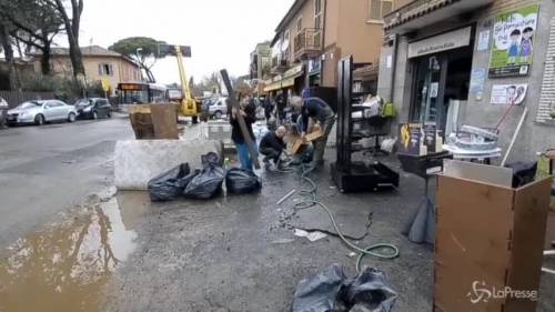 Maltempo, danni a Roma in zona Prima Porta
