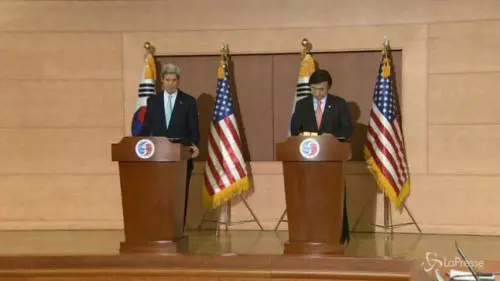 Jhon Kerry a Seul per l'incontro delle Coree