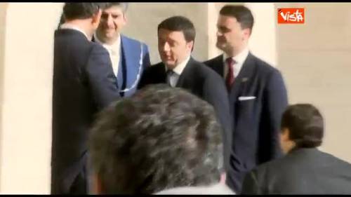Renzi arriva al Quirinale