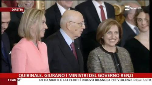 Renzi ha giurato: il nuovo Governo è in carica