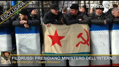 Militanti filorussi presidiano ministero dell'interno