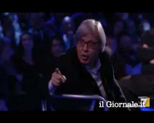 Sgarbi litiga col pubblico di Servizio Pubblico