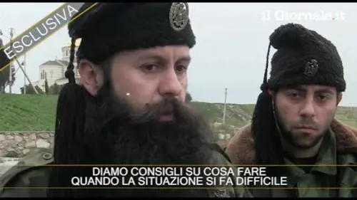 I volontari serbi in Crimea, per aiutare i filo russi