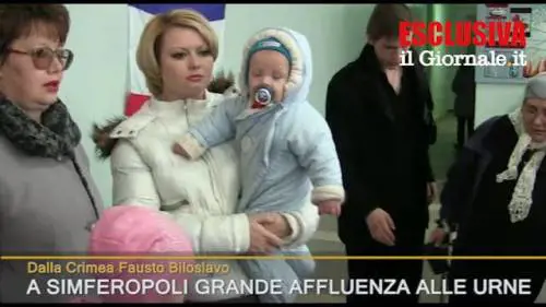 Votanti alle urne: “Vogliamo la Russia”