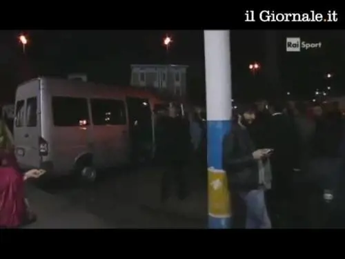 De Laurentiis furioso aggredisce un tifoso