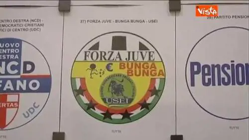 Da "Forza Juve" a "Grillo parlante", i loghi per le Europee