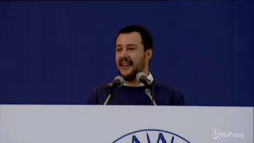 Salvini: "Togliamo le bandiere Ue dai municipi"