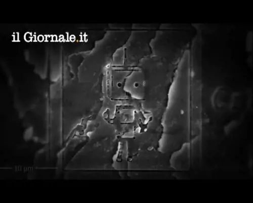 Fumetto inciso su un capello