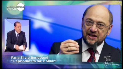 Berlusconi: "Chi vota il Pd, avrà Schulz"