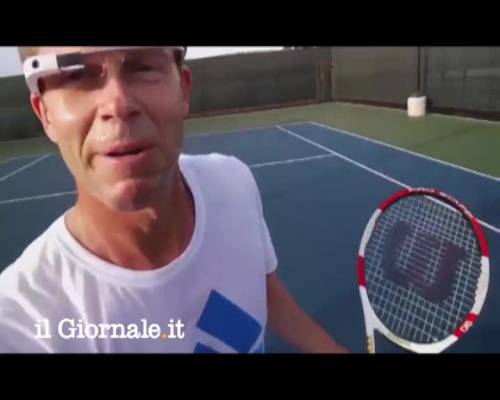 Il tennis come lo vede Federer (con i Google Glass)