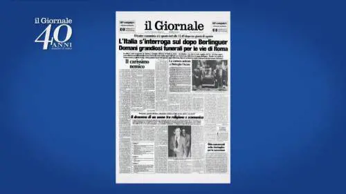 40 anni contro il coro: le prime pagine
