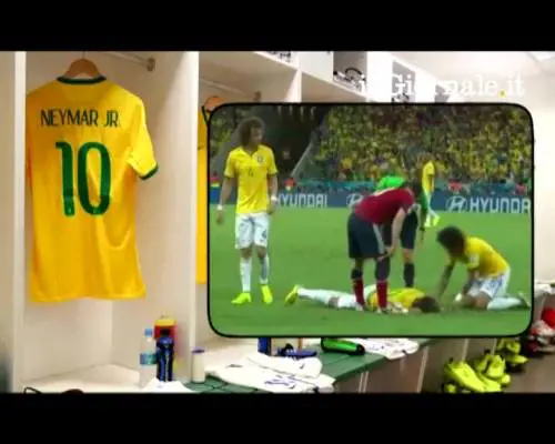 Grave infortunio per Neymar