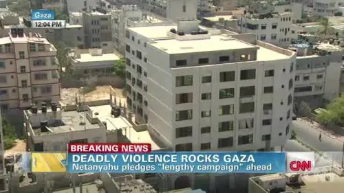 Missile su un edificio interrompe la diretta Cnn