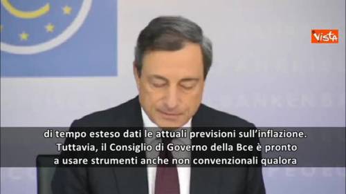 Draghi: "Bce pronta a misure non convenzionali"