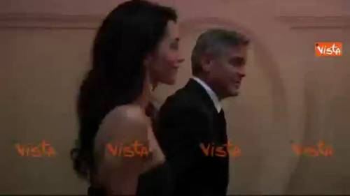 Anche Clooney a Firenze: "Il 26 settembre mi sposo"