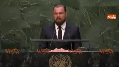 Di Caprio all'Onu: "Governi e industrie devono agire"